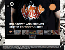 Tablet Screenshot of molotow.com